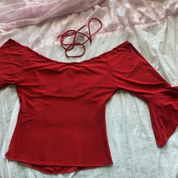 vintage red blouse - Picture 6 of 7